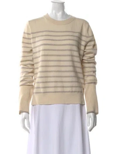 Pre-owned La Ligne Cashmere Striped Sweater W/ Tags In Neutral