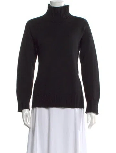 Pre-owned La Ligne Cashmere Turtleneck Sweater In Black