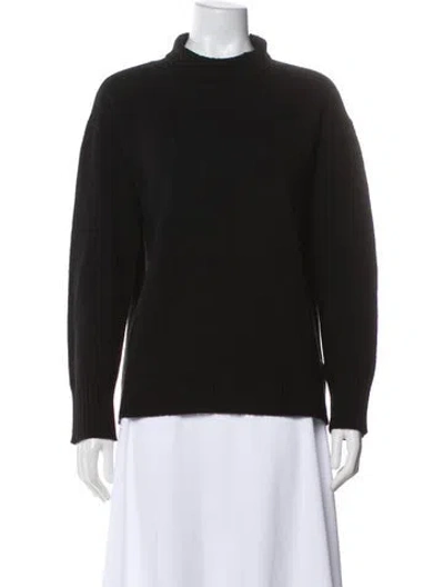Pre-owned La Ligne Cashmere Turtleneck Sweater In Black