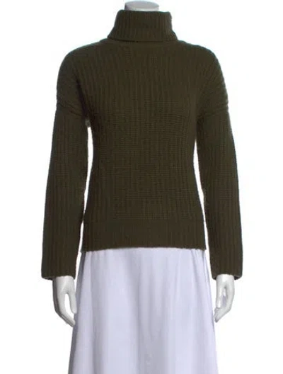 Pre-owned La Ligne Cashmere Turtleneck Sweater In Blue