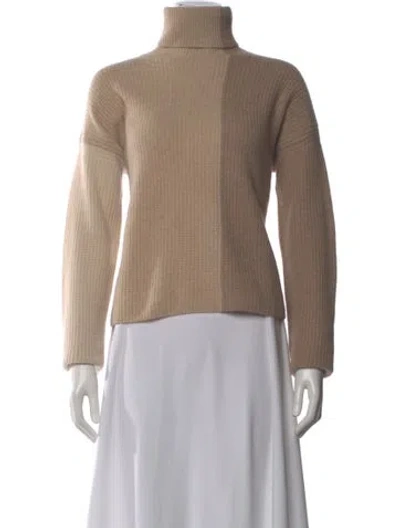 Pre-owned La Ligne Cashmere Turtleneck Sweater In Brown