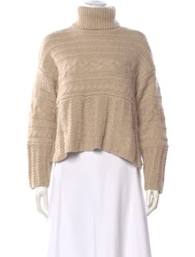 Pre-owned La Ligne Cashmere Turtleneck Sweater In Neutral