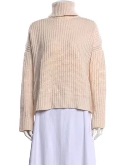 Pre-owned La Ligne Cashmere Turtleneck Sweater In Neutral