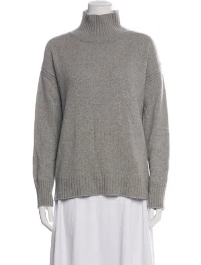 Pre-owned La Ligne Cashmere Turtleneck Sweater In Purple
