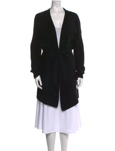 Pre-owned La Ligne Cashmere V-neck Sweater In Black