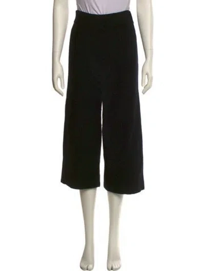 Pre-owned La Ligne Cashmere Wide Leg Pants In Black