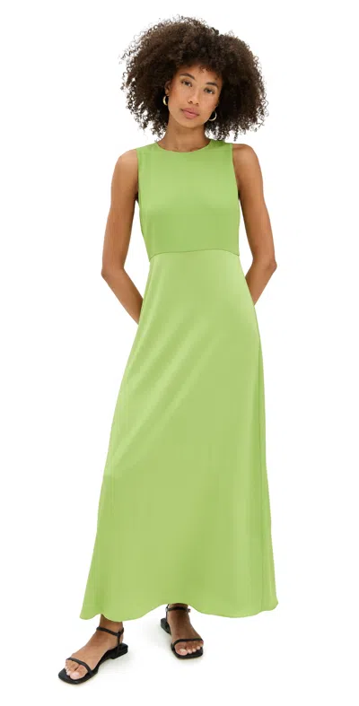 La Ligne Cb Zipper Dress Peridot In Green