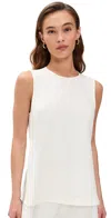 La Ligne Crepe Top Ivory In Ivory