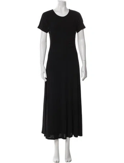 Pre-owned La Ligne Crew Neck Long Dress In Blue