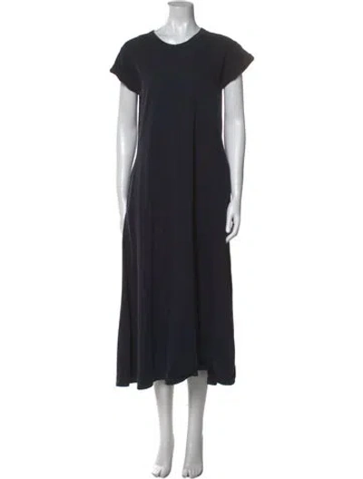 Pre-owned La Ligne Crew Neck Long Dress In Blue