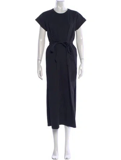 Pre-owned La Ligne Crew Neck Long Dress In Blue