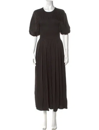 Pre-owned La Ligne Crew Neck Long Dress In Multi