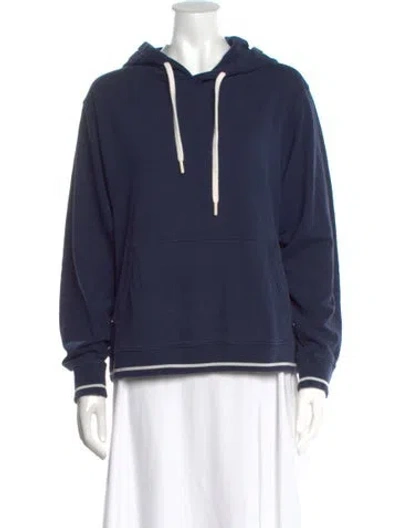 Pre-owned La Ligne Crew Neck Long Sleeve Hoodie In Blue