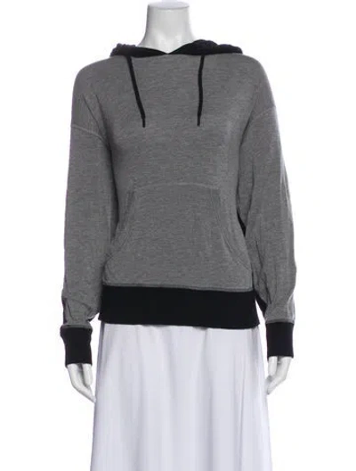 Pre-owned La Ligne Crew Neck Long Sleeve Hoodie In Gray