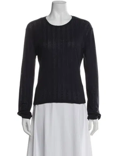 Pre-owned La Ligne Crew Neck Long Sleeve Top In Gray