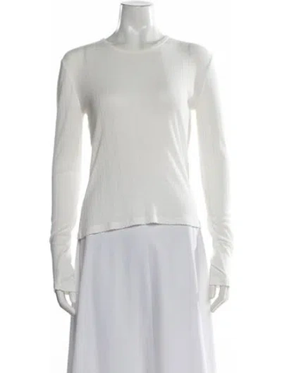 Pre-owned La Ligne Crew Neck Long Sleeve Top In Neutral