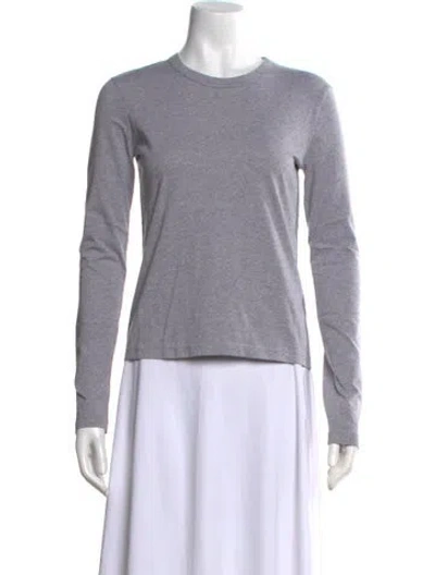 Pre-owned La Ligne Crew Neck Long Sleeve T-shirt In Gray
