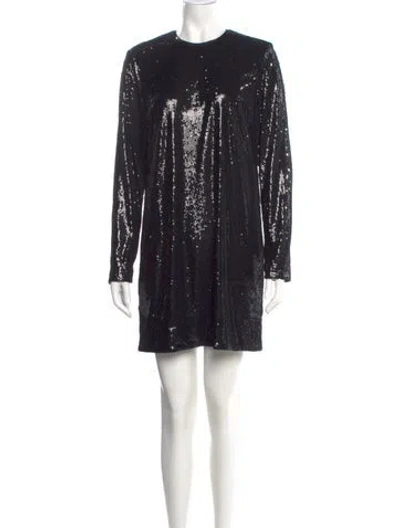 Pre-owned La Ligne Crew Neck Mini Dress W/ Tags In Black
