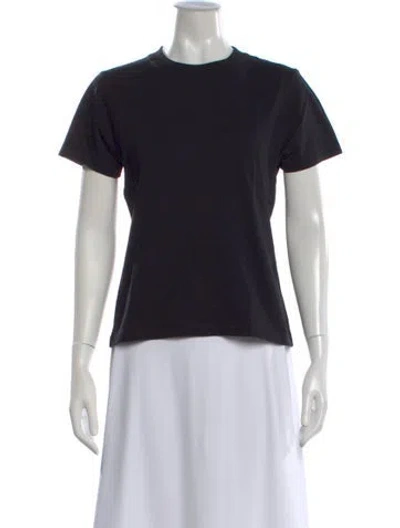 Pre-owned La Ligne Crew Neck Short Sleeve T-shirt In Black