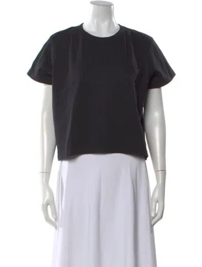 Pre-owned La Ligne Crew Neck Short Sleeve T-shirt In Black