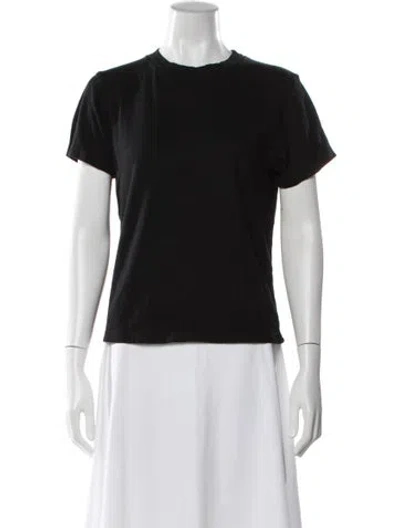 Pre-owned La Ligne Crew Neck Short Sleeve T-shirt In Black