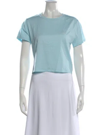 Pre-owned La Ligne Crew Neck Short Sleeve T-shirt In Blue