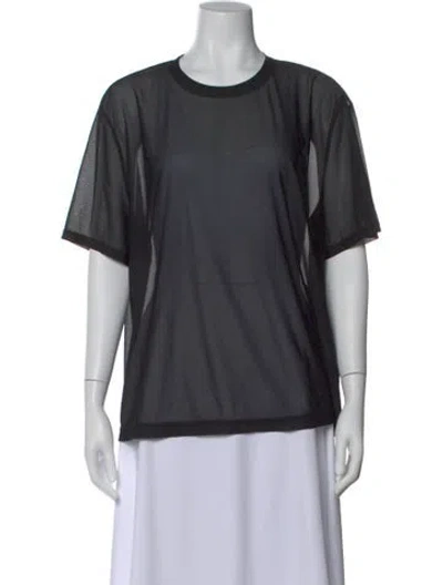Pre-owned La Ligne Crew Neck Short Sleeve T-shirt In Gray