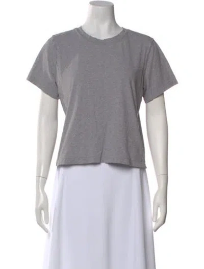 Pre-owned La Ligne Crew Neck Short Sleeve T-shirt In Gray