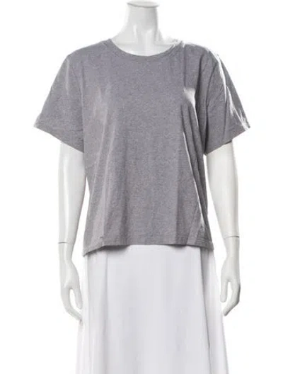 Pre-owned La Ligne Crew Neck Short Sleeve T-shirt In Gray