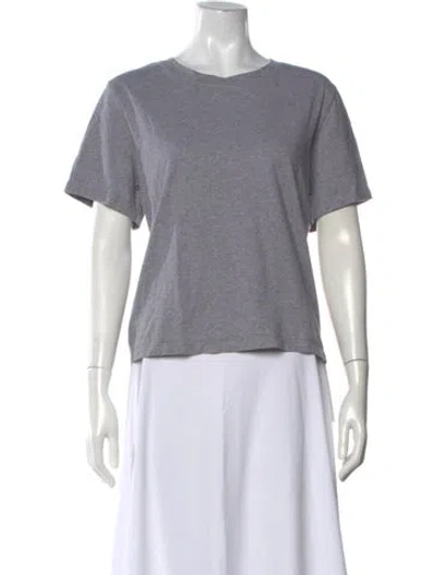 Pre-owned La Ligne Crew Neck Short Sleeve T-shirt In Gray