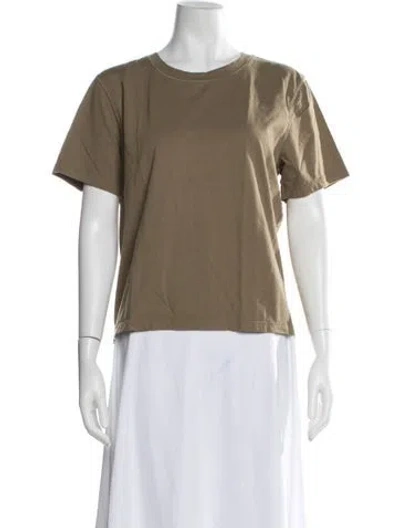 Pre-owned La Ligne Crew Neck Short Sleeve T-shirt In Green