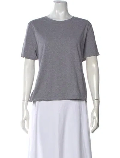 Pre-owned La Ligne Crew Neck Short Sleeve T-shirt In White