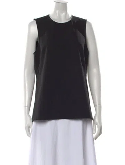 Pre-owned La Ligne Crew Neck Sleeveless Top In Black