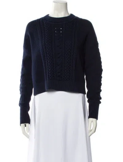 Pre-owned La Ligne Crew Neck Sweater In Blue