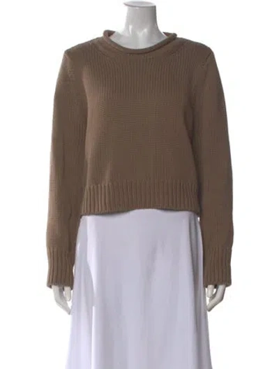 Pre-owned La Ligne Crew Neck Sweater In Brown