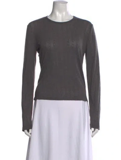 Pre-owned La Ligne Crew Neck Sweater In Gray