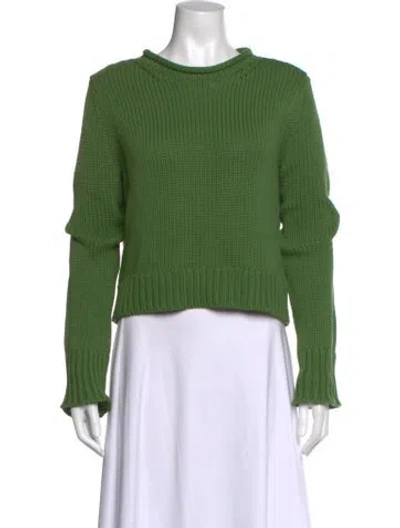 Pre-owned La Ligne Crew Neck Sweater In Green