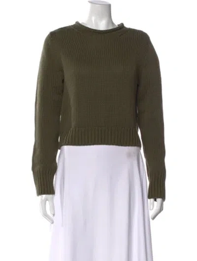 Pre-owned La Ligne Crew Neck Sweater In Green