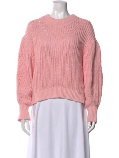 Pre-owned La Ligne Crew Neck Sweater In Pink