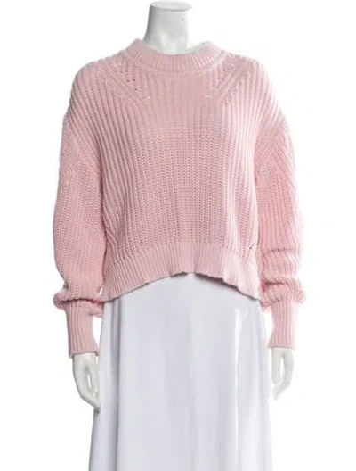 Pre-owned La Ligne Crew Neck Sweater In Pink