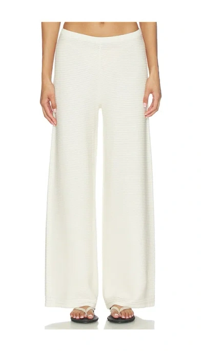 La Ligne Crochet Pant In White