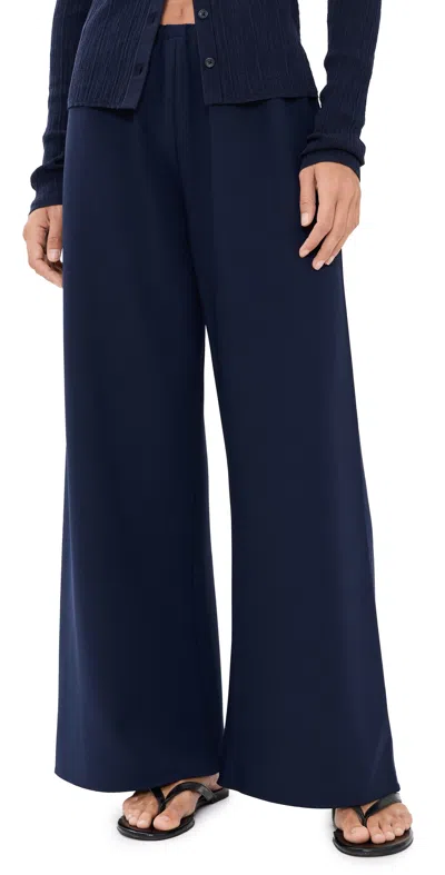 La Ligne Cropped Colby Pants Navy In Blue