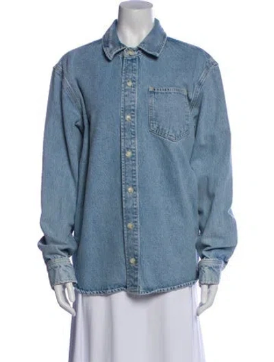 Pre-owned La Ligne Denim Jacket In Blue