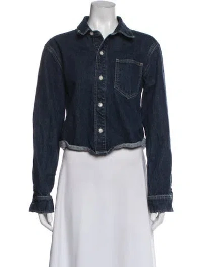 Pre-owned La Ligne Denim Jacket In Blue