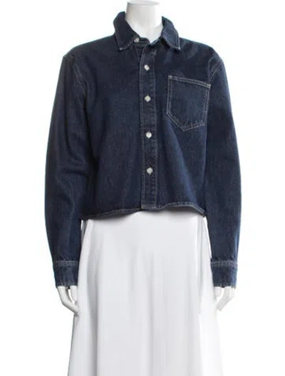 Pre-owned La Ligne Denim Jacket In Blue