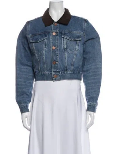 Pre-owned La Ligne Denim Jacket W/ Tags In Blue