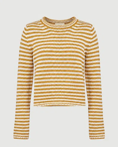 La Ligne Fine Line Mini Marina Sweater Butterscotch In Yellow