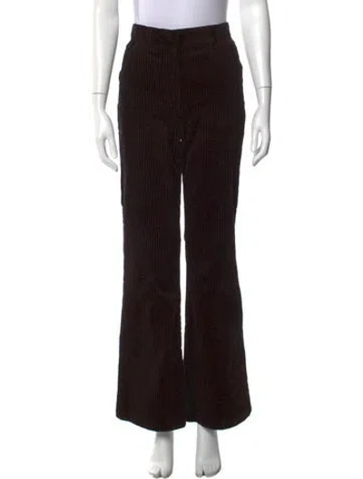 Pre-owned La Ligne Flared Pants In Brown