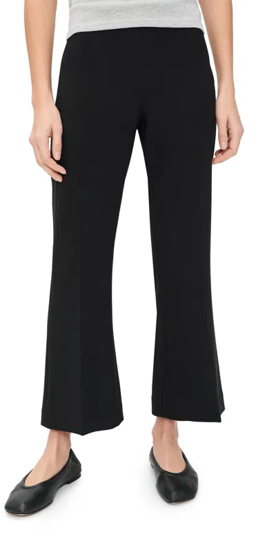 La Ligne Gaia Cropped Flare Trousers Black