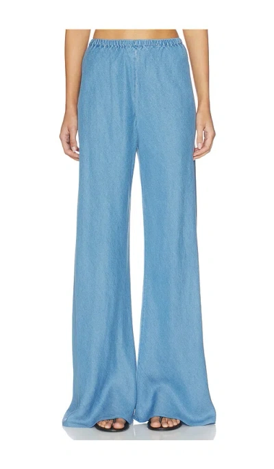 La Ligne Garment Dyed Colby Pants In Blue